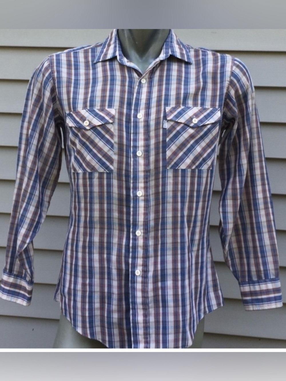 Vintage Levi’s plaid western shirt size medium men’s